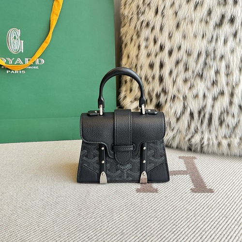 Jet Black Goyard Saigon Nano Mini 20x7.5x15 Nano 14.5X11.5X7cm