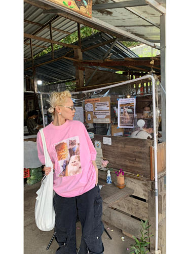 Balenciaga Blcg I Love Cats Oversized T-Shirt