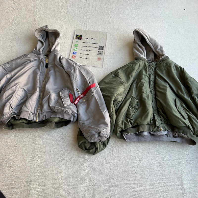 Vetements Green Silver Bomber