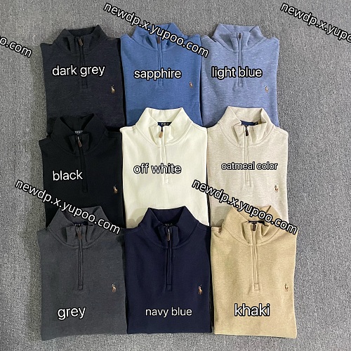 Color Label Half Zipper