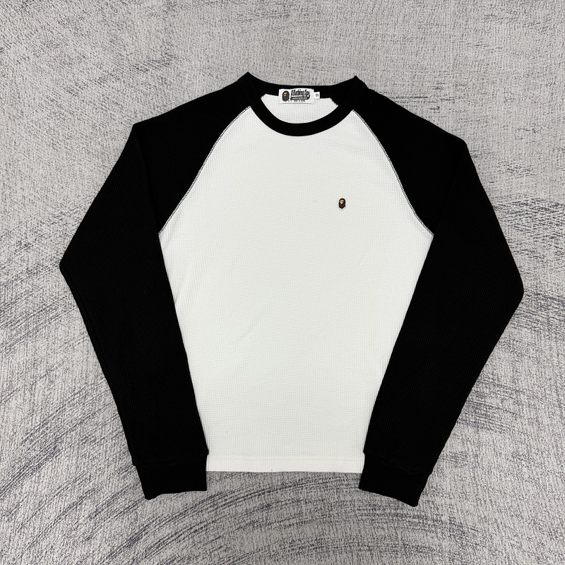 Bape Heavyweight Waffle Long Sleeve T Shirt