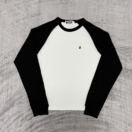 Bape Heavyweight Waffle Long Sleeve T Shirt