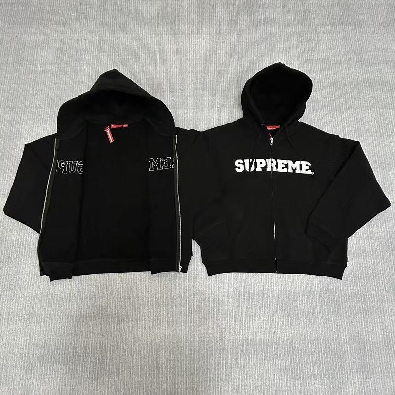 Supreme Collegiate Appliqué Zip Up Hooded Sweatshirt