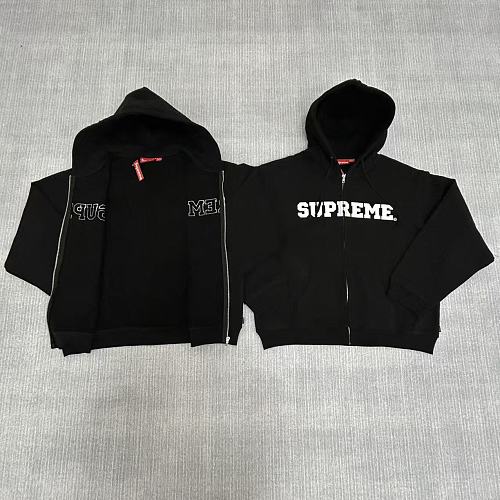 Supreme Collegiate Appliqué Zip Up Hooded Sweatshirt