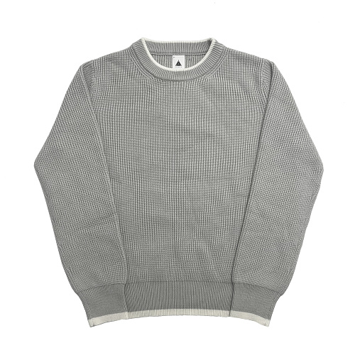 Etheria Minimalist Grey Crew-neck Sweater