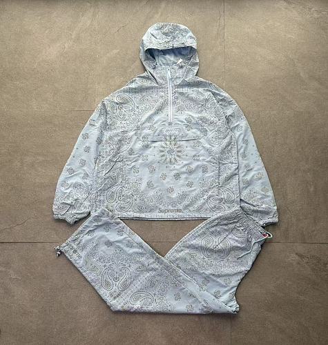 Supreme Sup All-over Print Half-zip Hoodie