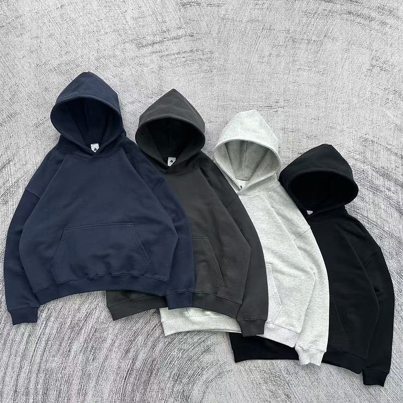 Etheria Gsm 100 Cotton Boxy Cropped Hoodie
