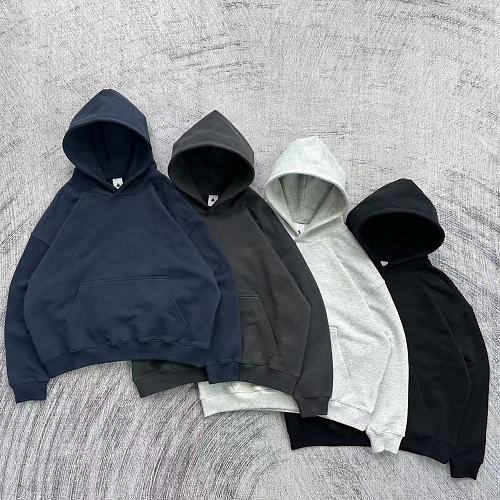 Etheria Gsm 100 Cotton Boxy Cropped Hoodie