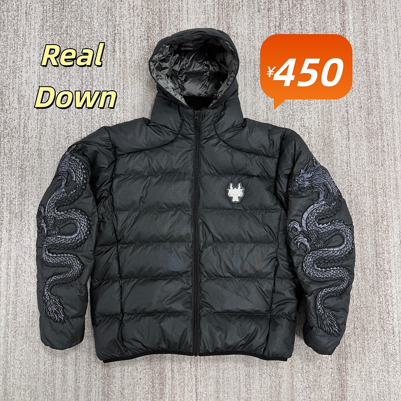 Dragon Embroidered Down Jacket