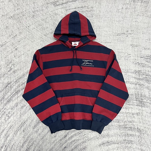 Supreme X Martine Rose Hooded Sweatshirt Navy Red