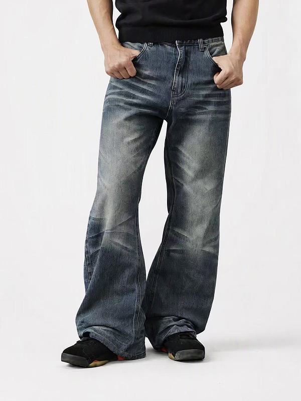 Solva Tide Mark Slim Bootcut Blue Denim Jeans