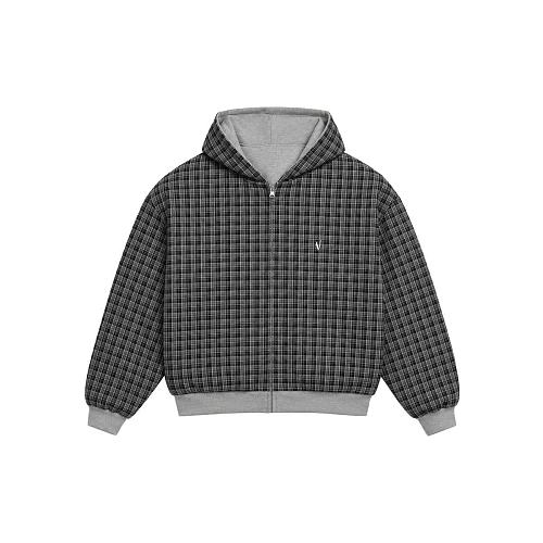 Vrk Reversible Plaid Zip-Hoodie V2
