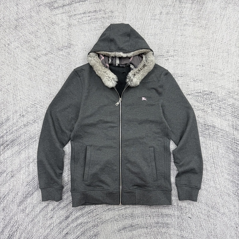 Japan Burberry Vintage Zip-Up - Grey