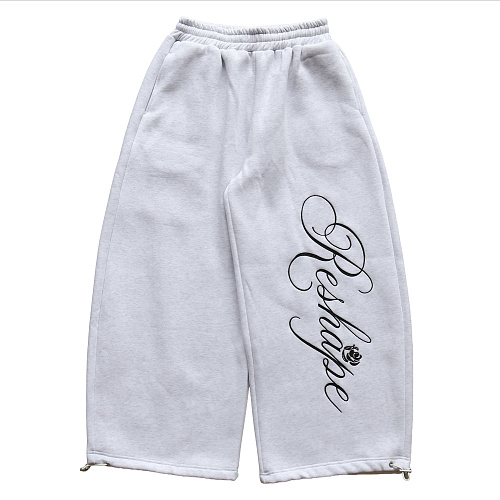 Thorn Rose Baggy Pants - Grey