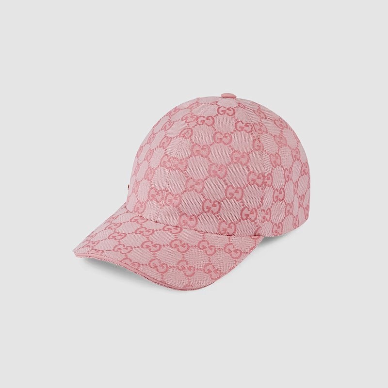 3.0 Pink GG Canvas Baseball Hat