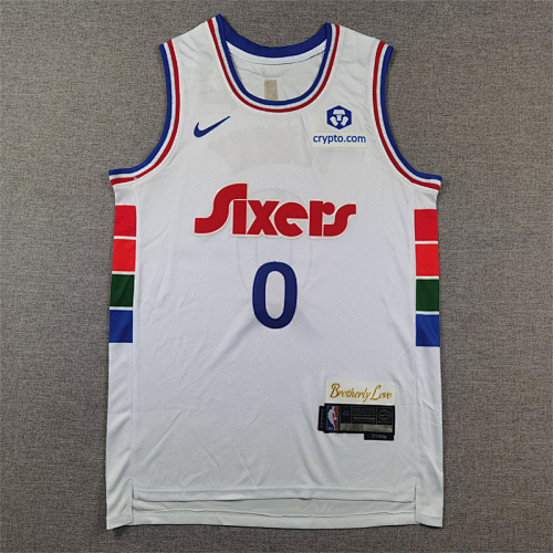25 76ers City Edition Embroidery Jersey S-2XL 76