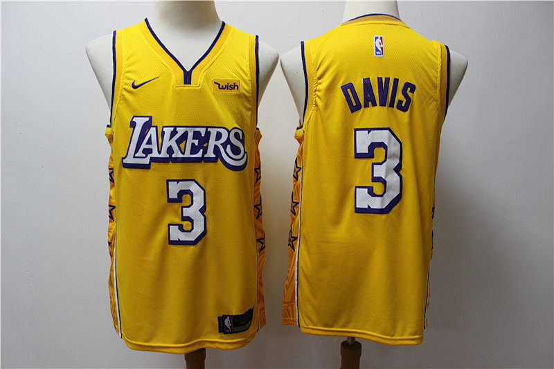 19-20 Lakers Retro City Edition Embroidery Jersey S-2XL