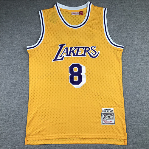 96-97 Lakers Retro Embroidery Jersey S-2XL