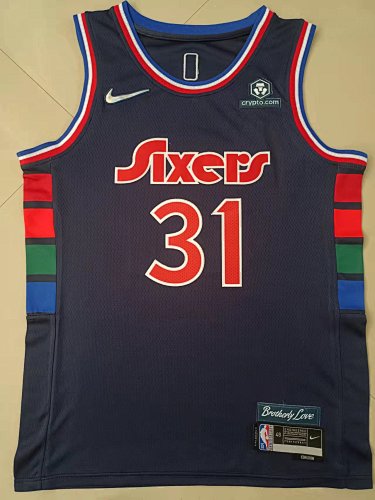 Nike 22 76ers France Embroidery Jersey 22 76