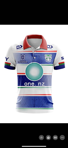 Warriors Away Polo Rugby Jersey S-5XL S-5xl