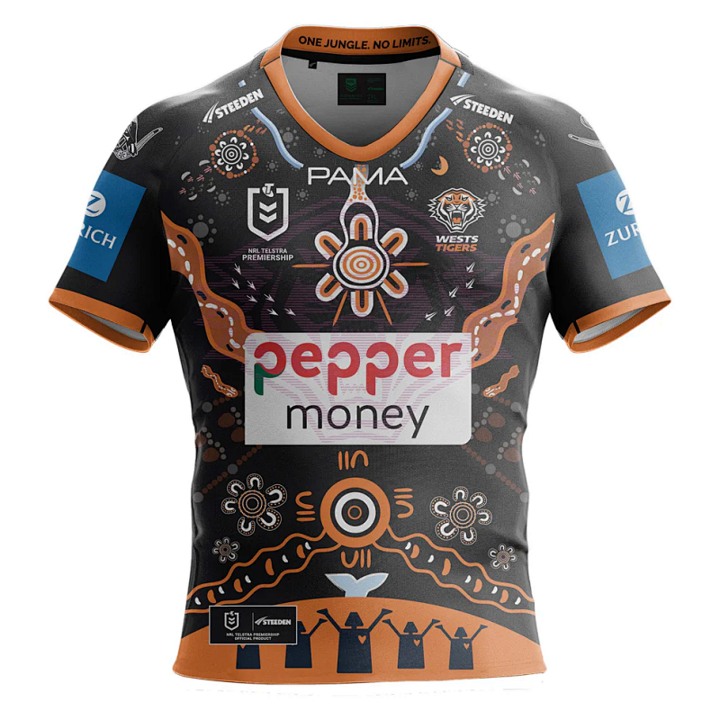 Wests Tigers Rugby Jersey S-5XL S-5XL