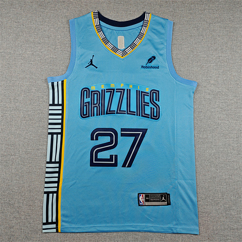 Grizzlies Embroidery Jersey S-2XL