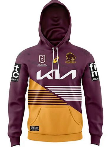 Brisbane Broncos Embroidery Hoodie S-3XL