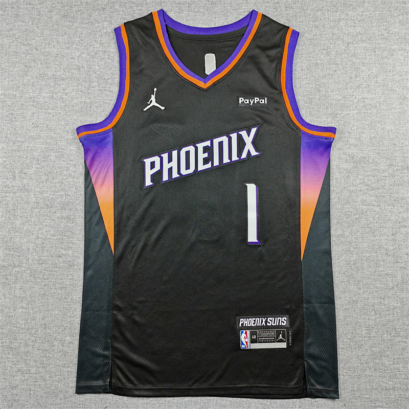 Suns Embroidery Basketball Jersey S-2XL