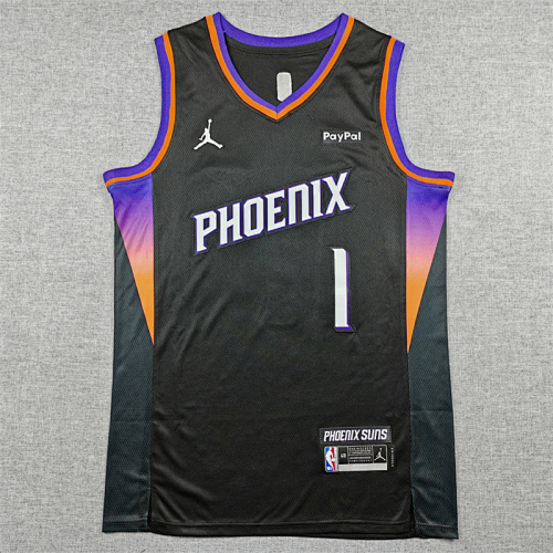 Suns Embroidery Basketball Jersey S-2XL