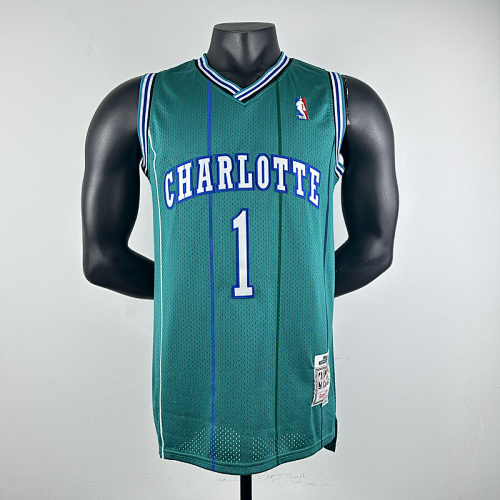 92-93 Hornets Retro Embroidery Jersey S-2XL