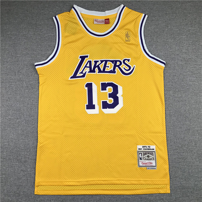 71-72 Lakers Retro Embroidery Jersey S-2XL
