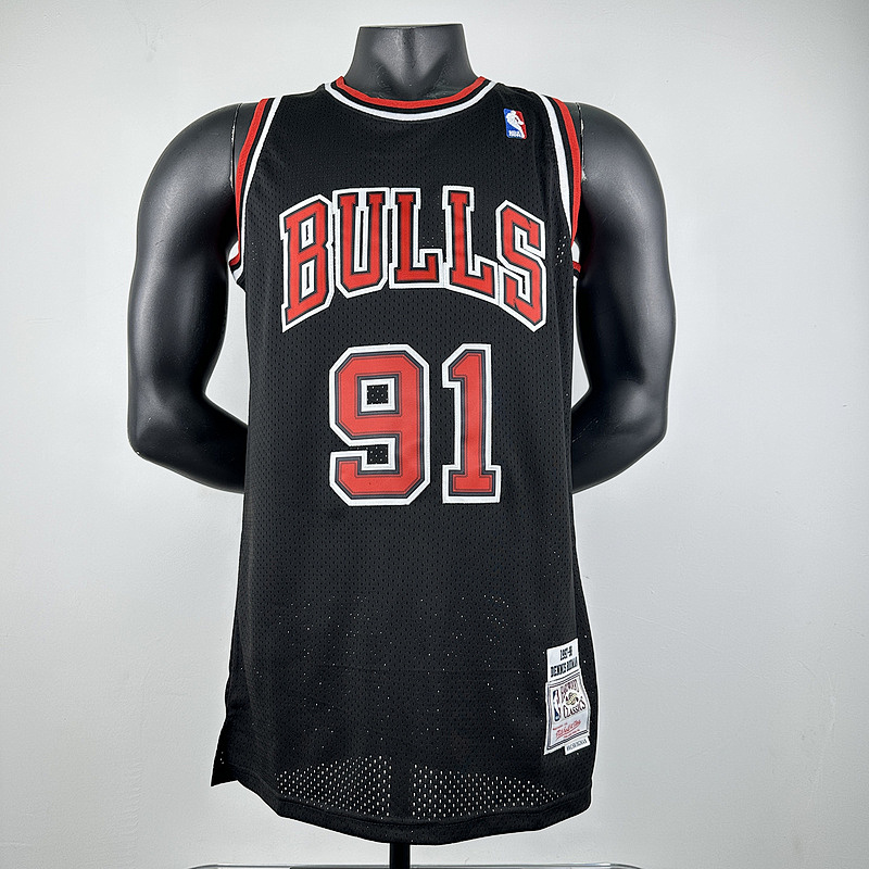 97-98 Bulls Retro Embroidery Jersey S-2XL