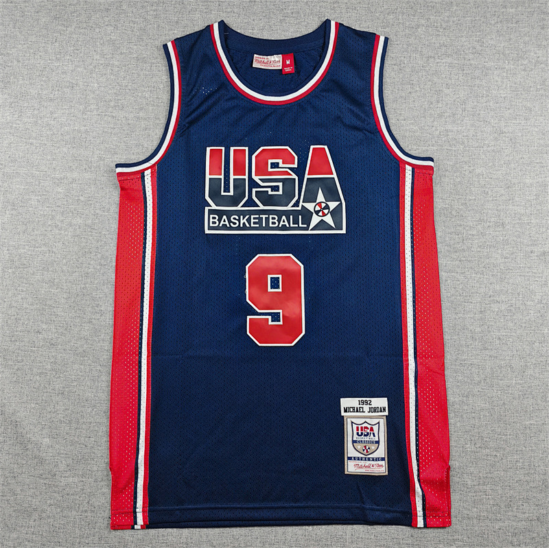 United States Retro Embroidery Jersey S-2XL