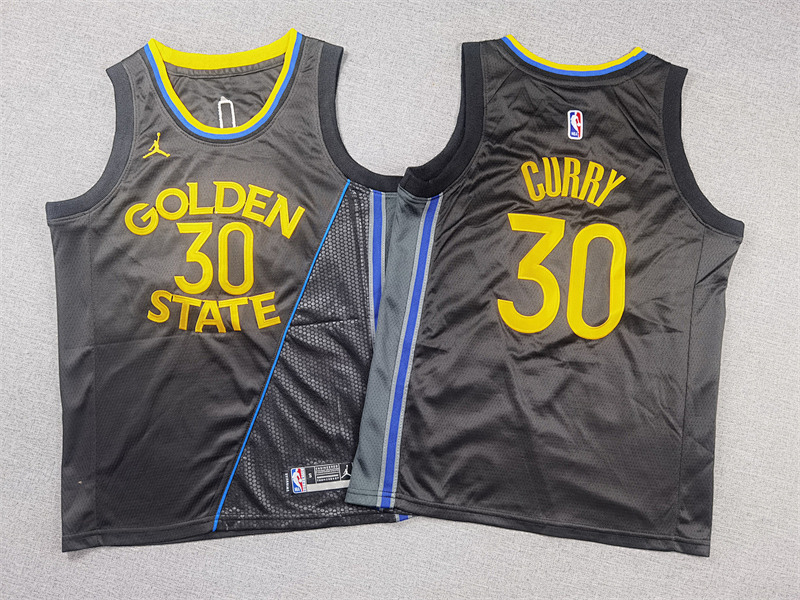 Warriors Kids Embroidery Jersey S-2XL