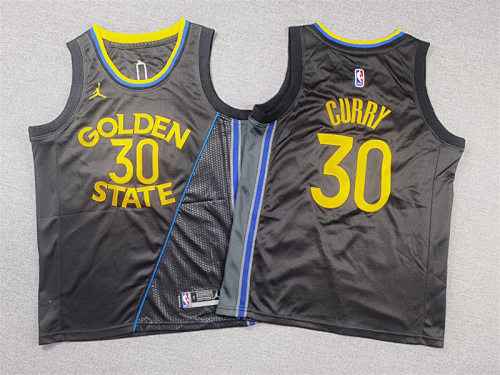 Warriors Kids Embroidery Jersey S-2XL
