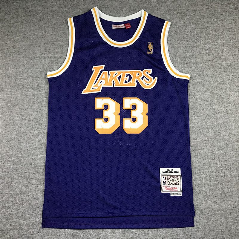 84-85 Lakers Retro Embroidery Jersey S-2XL