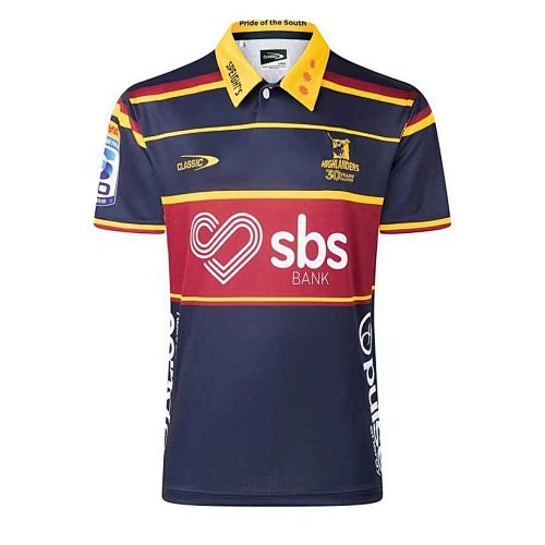 Highlanders Home Rugby Jerseys S-5XL S-5XL