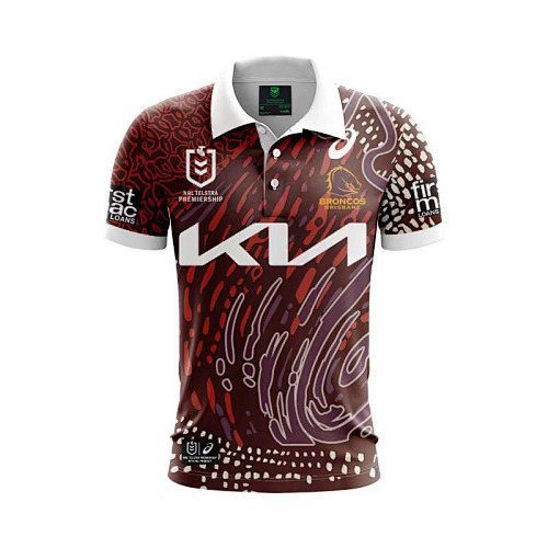 Brisbane Broncos Polo Rugby Jersey S-5XL Polo S-5XL