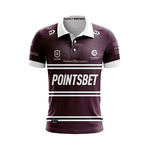 Manly-Warringah Sea Eagles Polo Rugby Jerseys S-5XL PoloS-5XL
