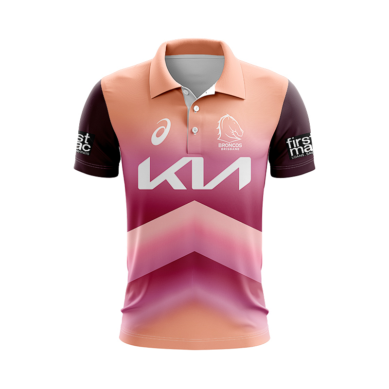 Brisbane Broncos Polo Rugby Jersey S-5XL Polo S-5XL