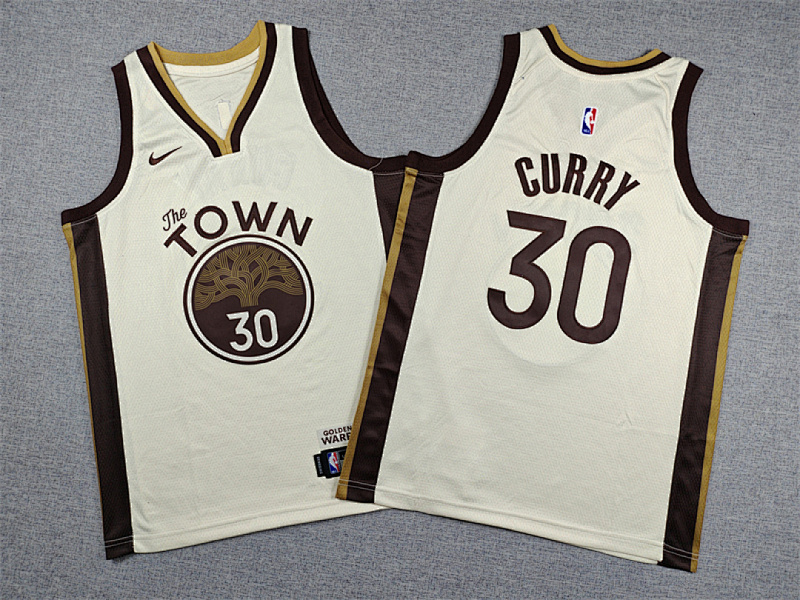 Warriors Kids City Edition Embroidery Jersey S-2XL