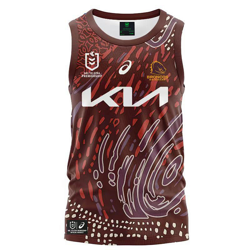 Brisbane Broncos Vest Rugby S-3XL S-3XL