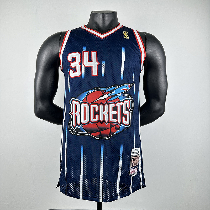 97-97 Rockets Retro Embroidery Jersey S-2XL