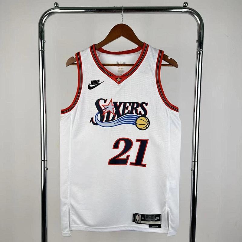 26 76ers Retro Jersey S-2XL 76