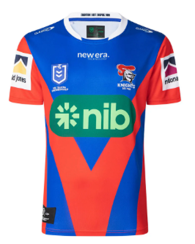 Newcastle Knights Home Rugby Jerseys S-5XL S-5XL