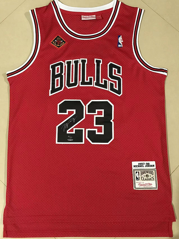 97-98 Bulls Retro Embroidery Jersey S-2XL