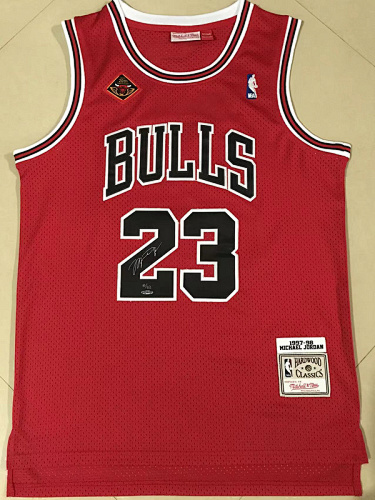 97-98 Bulls Retro Embroidery Jersey S-2XL