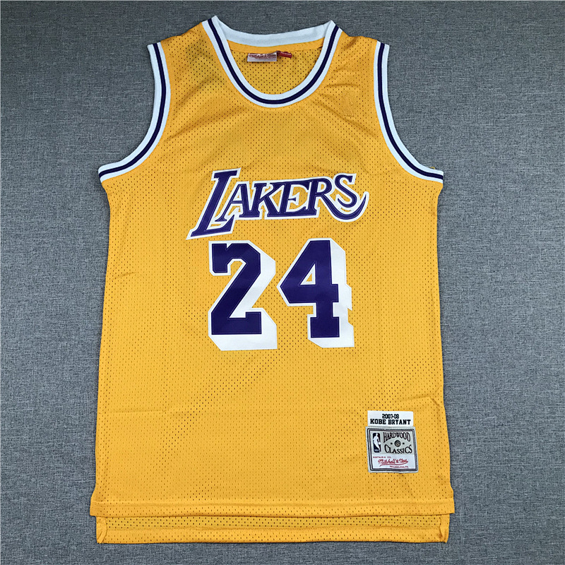 07-08 Lakers Retro Embroidery Jersey S-2XL