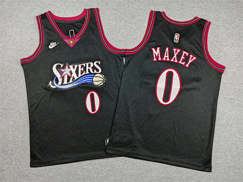 26 76ers Kids Embroidery Jersey S-2XL 76