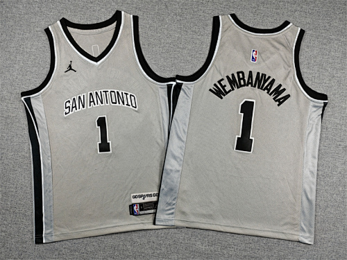Spurs Kids Embroidery Jersey S-2XL